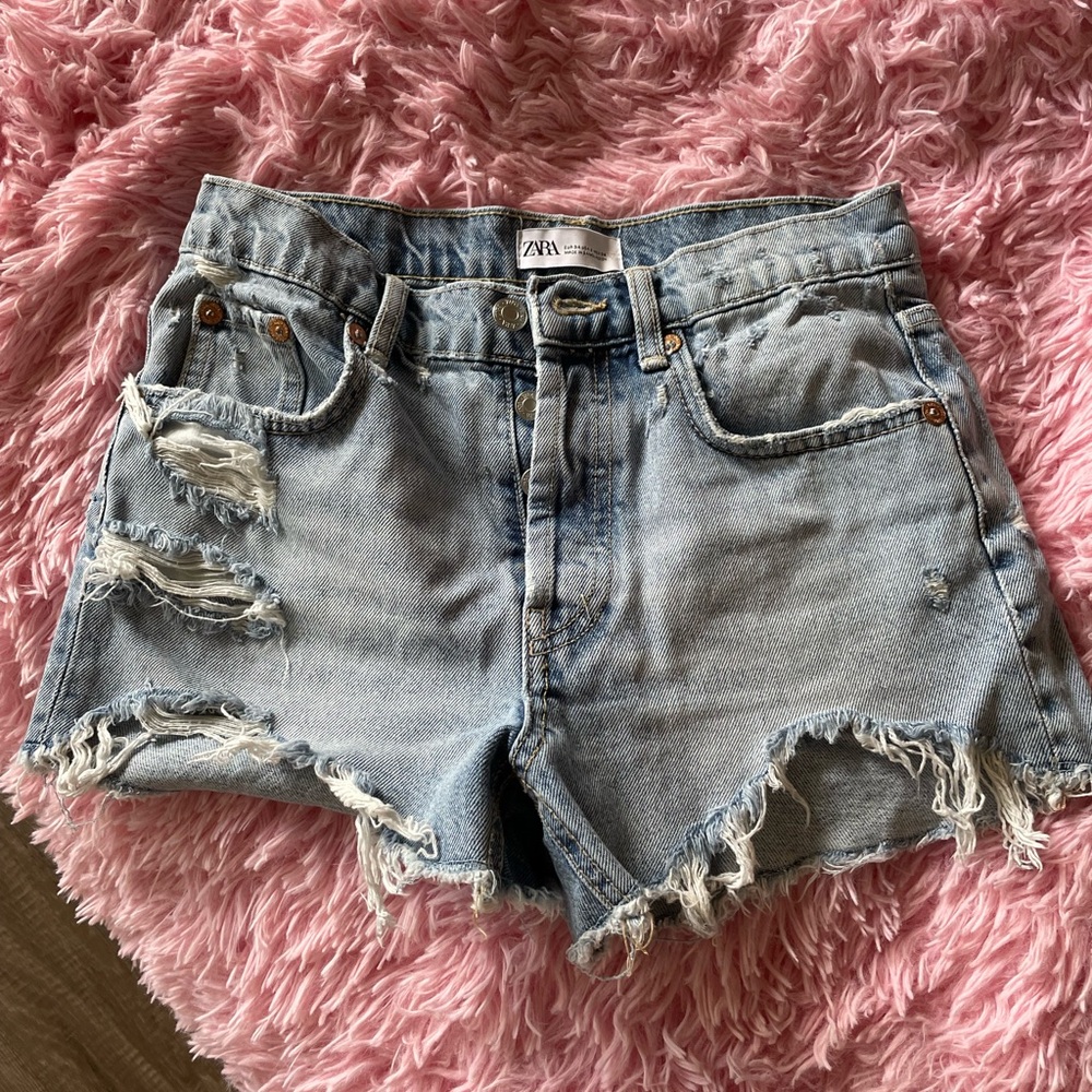 Zara denim shorts